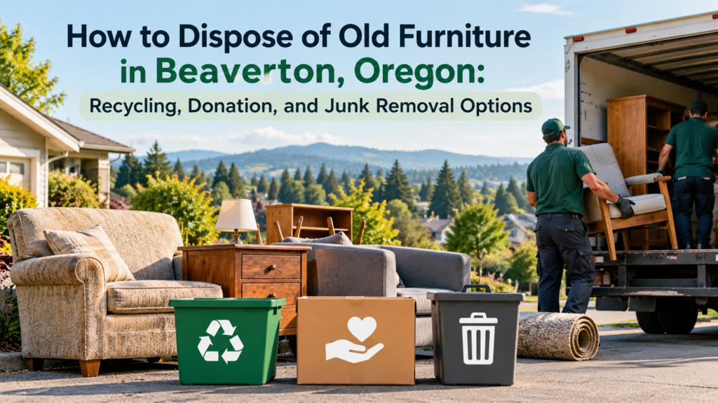 How to Dispose of Old Furniture in Beaverton, Oregon: Recycling, Donation, and Junk Removal Options